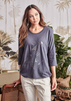 Fearless top in GUNMETAL
