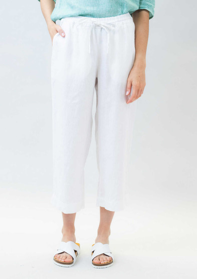 naturals by olive et julie crop linen pant