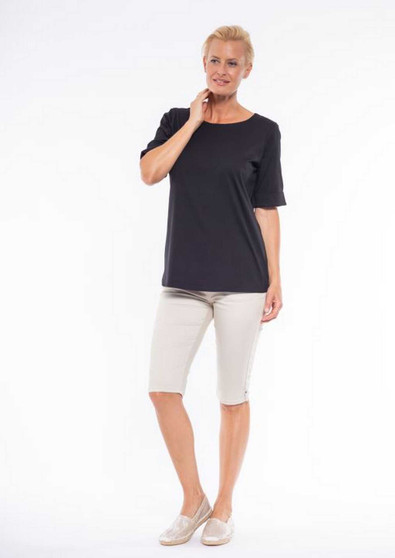 CAFE LATTE CLM215 SHORT SLEEVE TEE - BLACK