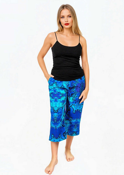 Claire Powell PRINTED Cotton 7/8 PANT IN REEF PRINT