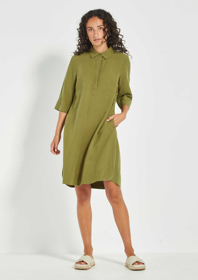 VERGE 9776 SEVILLE TENCEL/LINEN DRESS