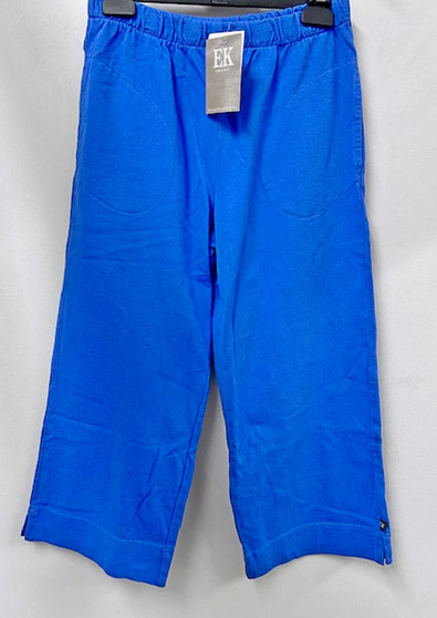 Elliot Kennedy 100% Australian Cotton JAIMEE CROP PANT in COBALT BLUE