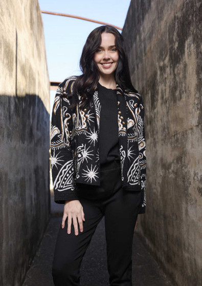 Orientique INDUS Print REVERSIBLE JACKET (#42212)