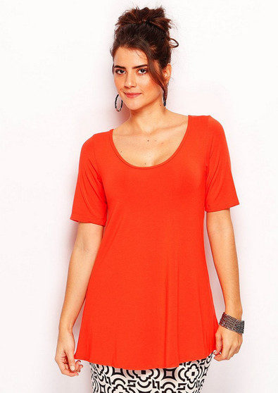 wYse 4136 A-line tee in Tomato