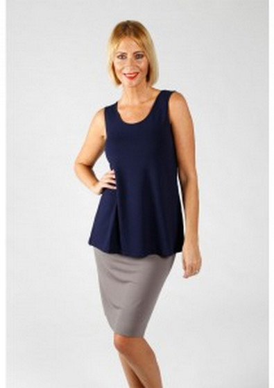 LOU LOU BAMBOO - ALICIA Singlet - NAVY