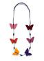 MULTI COLOURED BYTTERFLY MOTIF NECKLACE