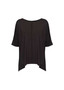 LOU LOU BAMBOO STELLA SLOUCH TOP IN BLACK