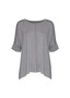 LOU LOU BAMBOO STELLA SLOUCH TOP IN PLATINUM