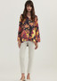 LAYERD SILK CALLIE TOP IN FIRESTONE PRINT