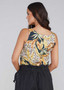 LOU LOU  SILK/BAMBOO LEAF PRINT CAMI