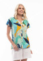 FRAGLIANI PRINT RAYON TOP BY ORIENTIQUE