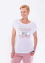 CAFE LATTE CLM368 STAR TEE IN PINK/WHITE