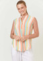 NAMASTAI ES50 RAYON TOP IN PORTOFINO STRIPE