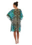 CLAIRE POWELL SHORT KAFTAN DRESS IN VISION PRINT