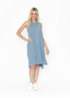 relax by one summer cora dress in denim blue