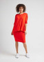 LOU LOU BAMBOO SKIRT IN FIERY RED WITH STELLA TOP