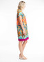 Orientique Ezy Fit Organic Cotton dress in Paphos Print