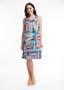 ORIENTIQUE REVERSIBLE SHIFT DRESS IN CAIRO PRINT - SIDE one