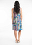 ORIENTIQUE REVERSIBLE SHIFT DRESS IN CAIRO PRINT - SIDE ONE