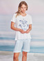 verge cotton/modal print top - heart at sea