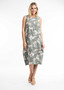 Orientique Linen Blend Bubble Dress in Protaras Print