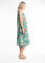 Orientique Linen blend Bubble Dress in Kaleici Print (#61598)