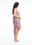 Orientique Reversible Dress in ZIO RED Print (#41020)