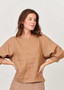 Naturals by Olive et Julie Elbow Sleeve  Linen Top in CHAI (#GA410)