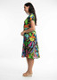 Orientique CAP SLEEVE LAYER DRESS in NICOSSIA PRINT (#9195)