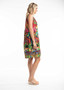 ORIENTIQUE Reversible  Shift Dress in the  EL PASO Print (#3155)