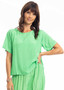 Escape by OQ Lux Rayon Top (#32381) in Parrot