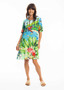 Escape by OQ RAYON SHIFT DRESS in SKYE Print (#30115)