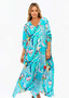 Claire Powell MODAL LONG KAFTAN - SAKURA PRINT