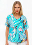 Claire Powell V-Neck MODAL Top in SAKURA Print Claire Powell V-Neck MODAL Top in SAKURA Print