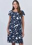 Naturals BY OJ CAP SLEEVE  Printed stretch cotton Dress (OJGA237) Naturals BY OJ CAP SLEEVE  Printed stretch cotton Dress (OJGA237)
