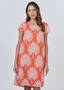 Naturals by Olive et Julie cap Slv Linen Dress in SUNSET PALM Print (#OJ GA237) Naturals by Olive et Julie cap Slv Linen Dress in SUNSET PALM Print (#OJ GA237)