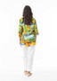 Orientique 3/4 sleeve cotton Pleat Top in GUATEMALA Print (#32437) Orientique 3/4 sleeve cotton Pleat Top in GUATEMALA Print (#32437)