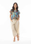 Orientique Rolled Neck Top in TAYRONA Print (#61754)