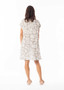 Escape by OQ Linen/Cotton Printed Shift Dress in SAND (#71578)