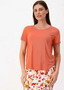 Lou Lou Bamboo Janis Tee - CORAL Lou Lou Bamboo Janis Tee - CORAL