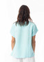 Escape by OQ Linen/Rayon BOXY Top (#72552) Island Sky