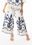 Orientique Wide Leg Crop Pant in NAZCA Print (#4658)
