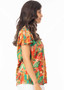 Orientique Pleat Neck Top in SAO PAULO Print (#32453)