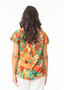 Orientique Pleat Neck Top in SAO PAULO Print (#32453)