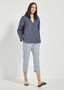 Verge Acrobat Cargo Short in TILE Print (#9875) in DENIM Verge Acrobat Cargo Short in TILE Print (#9875) in DENIM