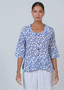 Namastai N70 - Button through Print SHIRT - CODE CYCLADIC