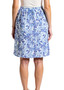 Cafe Latte Printed Jeans Skirt  (#CLM656) in Blue Floral Print