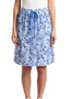 Cafe Latte Printed Skirt (#CLM565) in Blue Floral Print