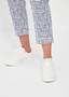 Verge Acrobat Pant in Tile Print in Denim/White (#9871)