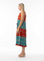 Orientique Sleeveless Midi Layer Dress in SAVENTA Print (#71583)